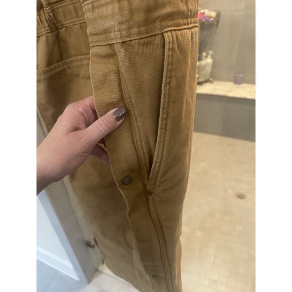 Mens Walls Blizzard Pruf Insulated Rust Heavy Duck Canvas Overalls 2xl reg 46-48 - Picture 5 of 7